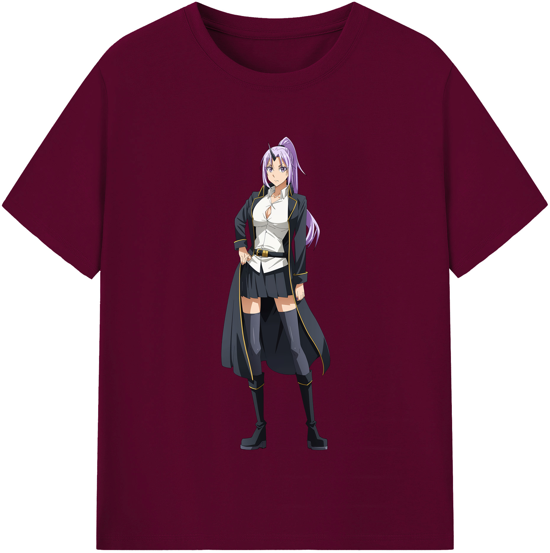（画像用） 転スラ Regarding Reincarnated to Slime レディースカジュアルプリントTシャツ（綿100％）